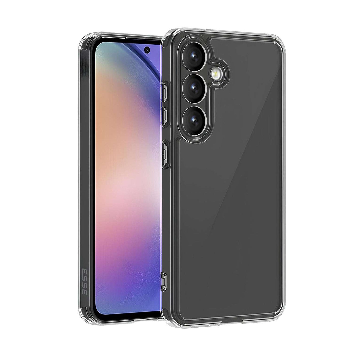 ARMOR Clear Hard Case with Camera Protection + Tempered Glass