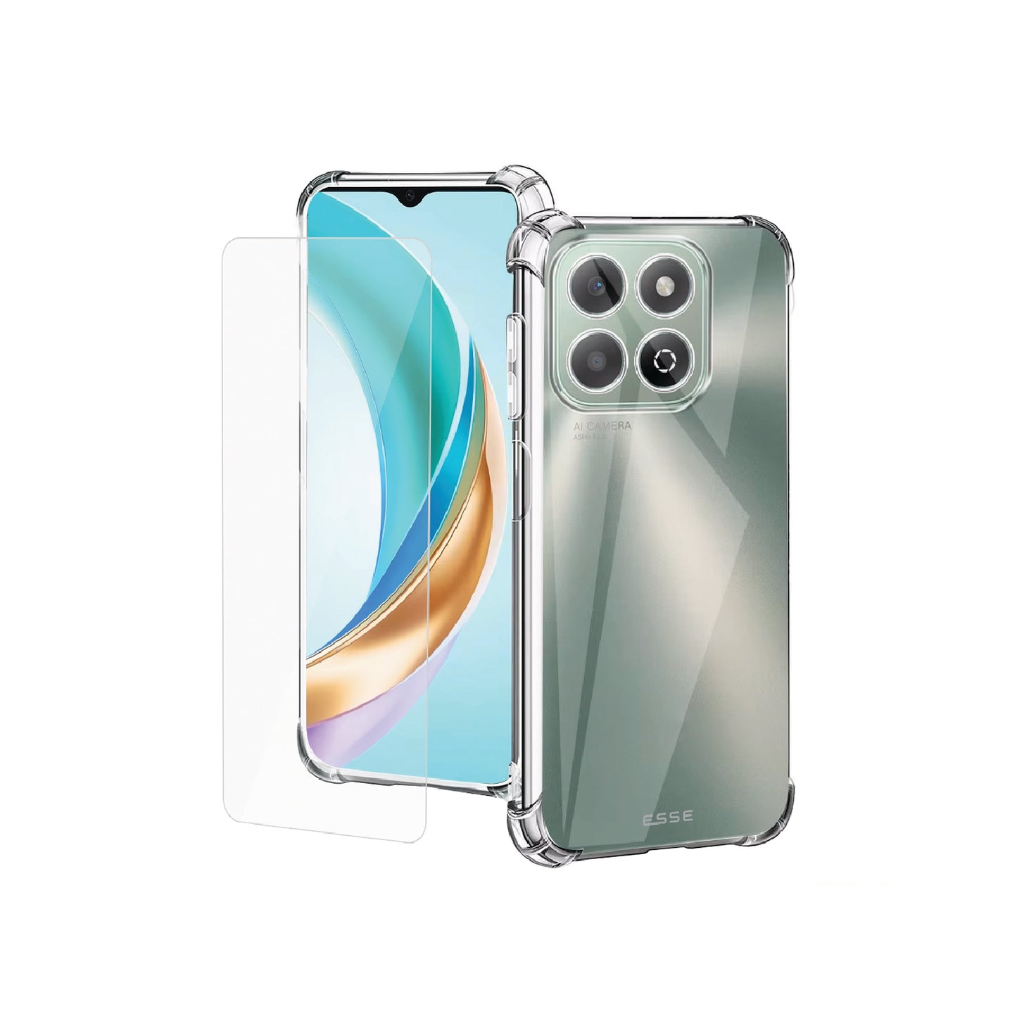 Clear Case + Case Friendly Tempered Glass