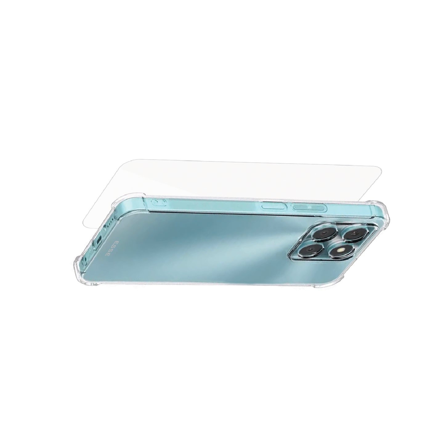 Clear Case + Case Friendly Tempered Glass