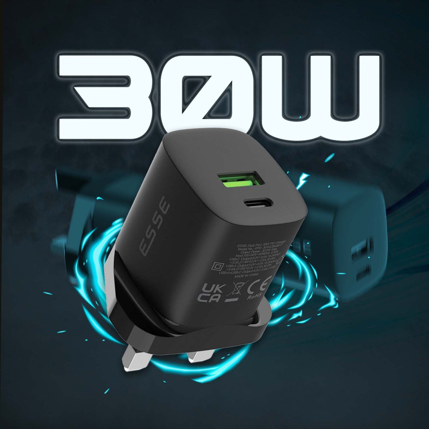 Nova Pulse Dual Port PD 30W GAN Charger