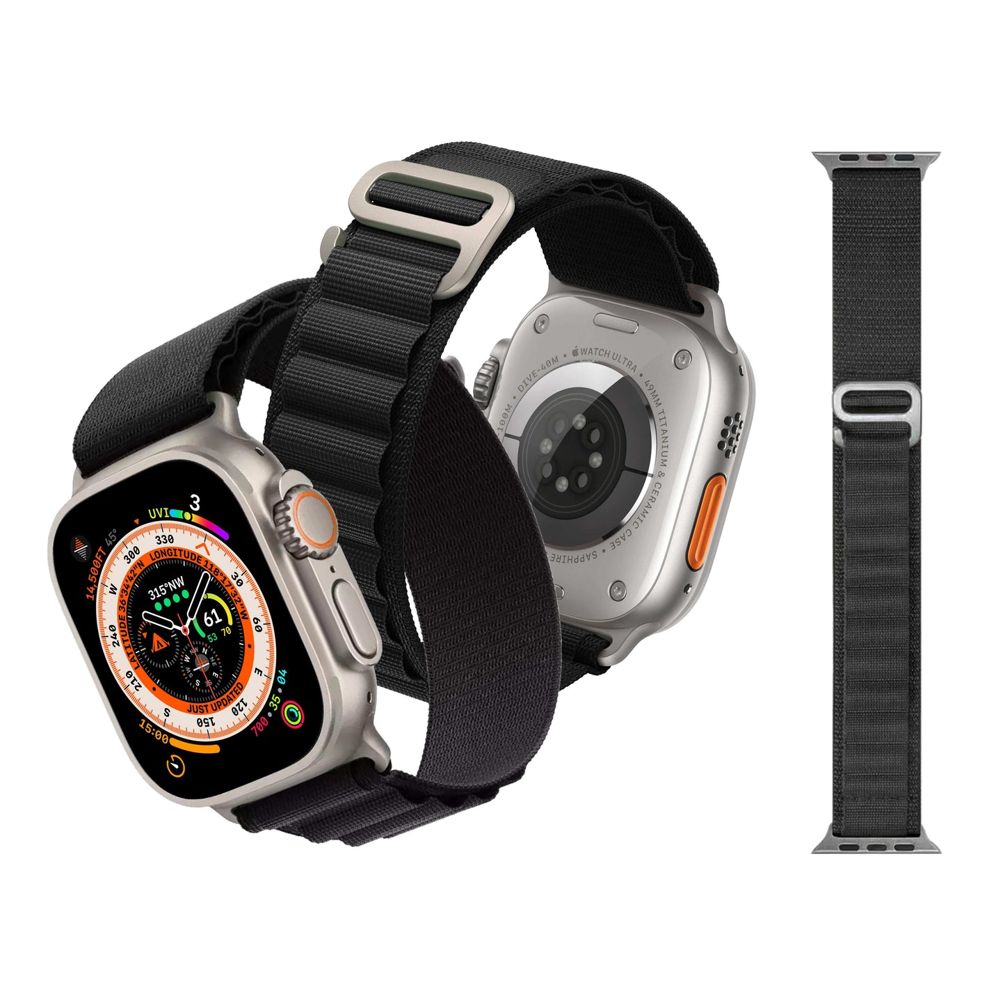 RALDA Watch Strap - Apple Ultra 2/Ultra 49mm - Nylon Loop
