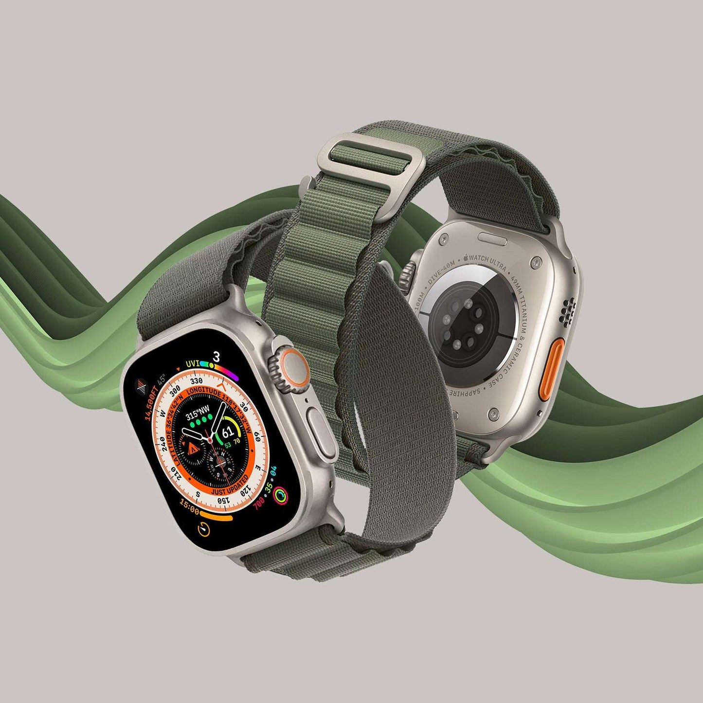 RALDA Watch Strap - Apple Ultra 2/Ultra 49mm - Nylon Loop