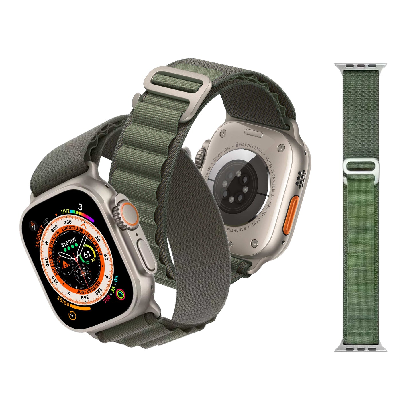 RALDA Watch Strap - Apple Ultra 2/Ultra 49mm - Nylon Loop