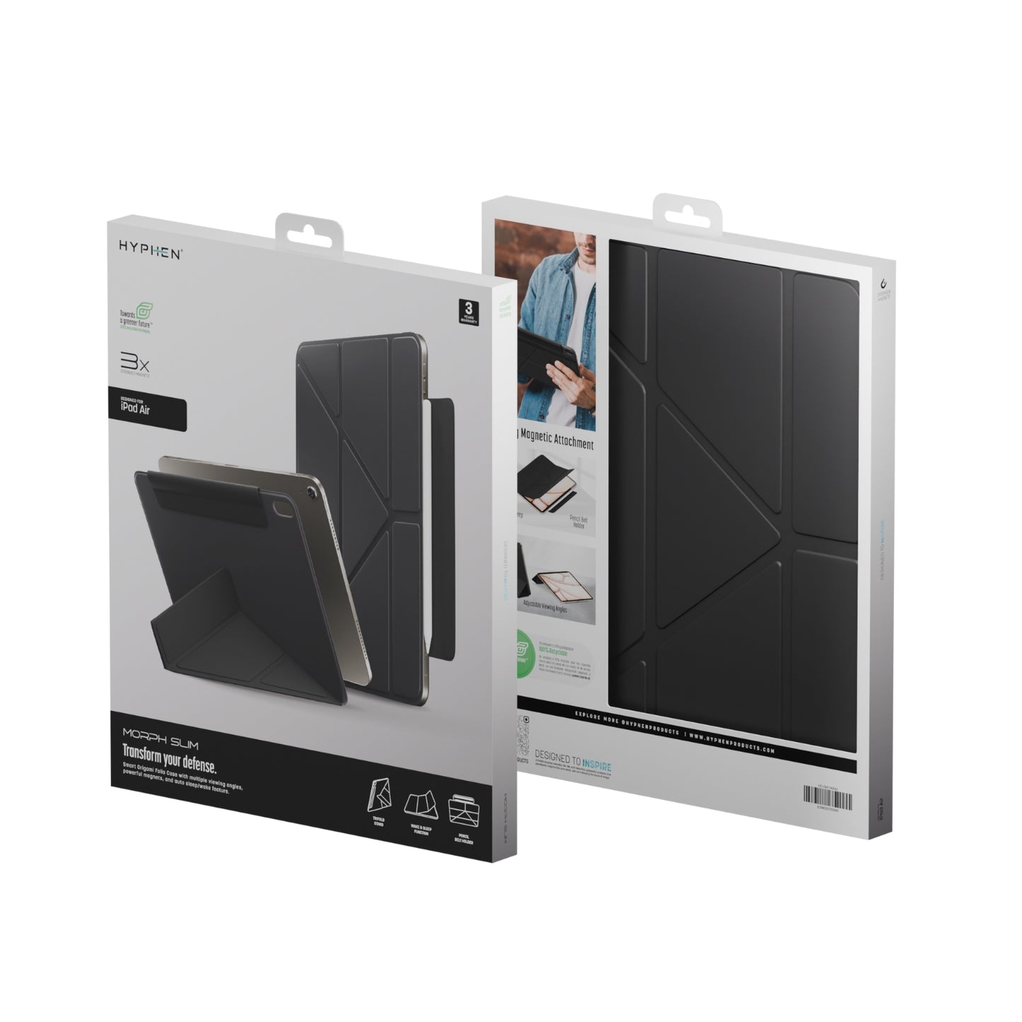 MORPH Slim Smart Origami Folio Case for iPads