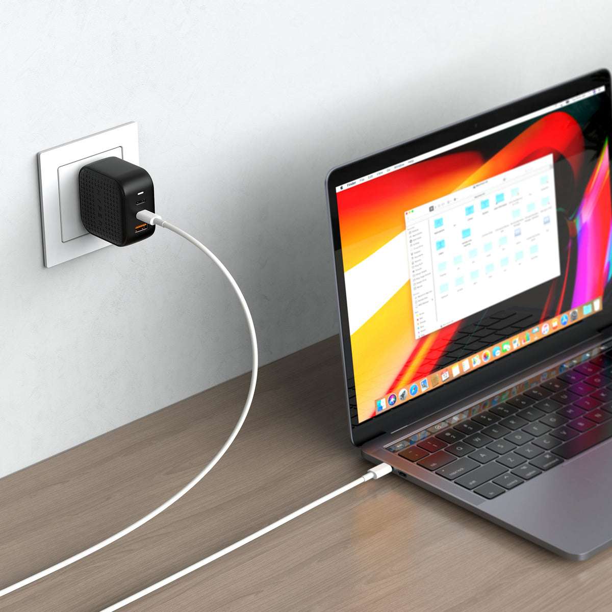HyperJuice 66W GaN 3 Port Travel Charger
