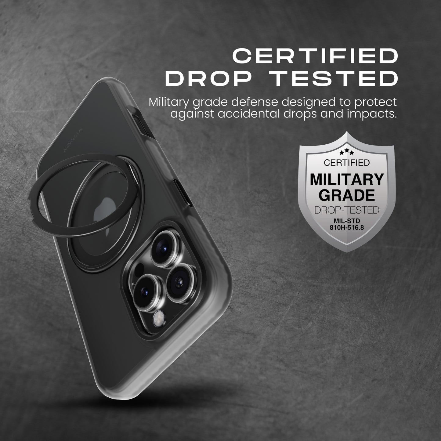AXEL Shockproof Ring Case with Detachable Lanyard