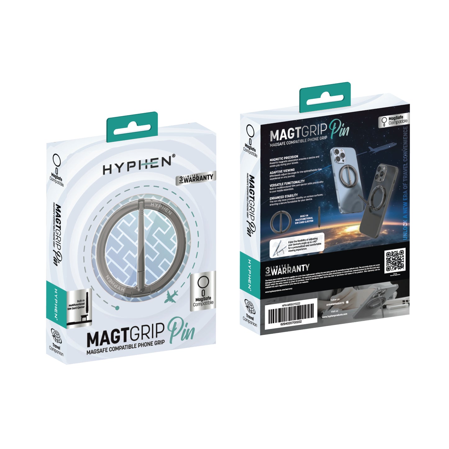 MAGT GRIP Magnetic Travel Ring Stand