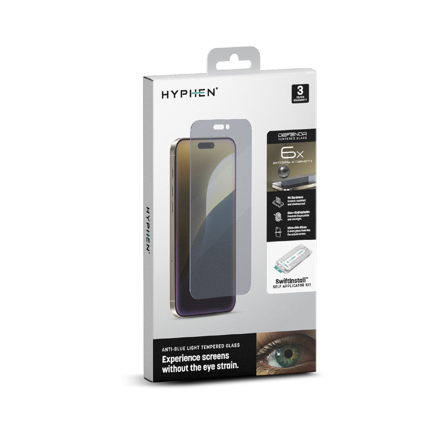 DEFENDR Anti-Blue Light Tempered Glass