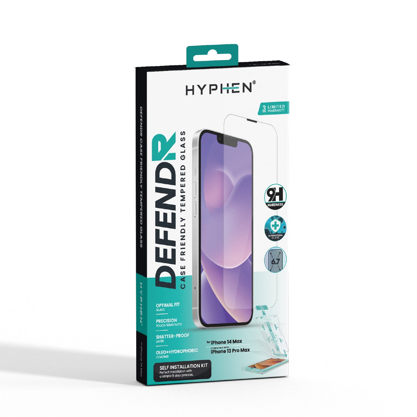 DEFENDR Case Friendly Tempered Glass with Applicator