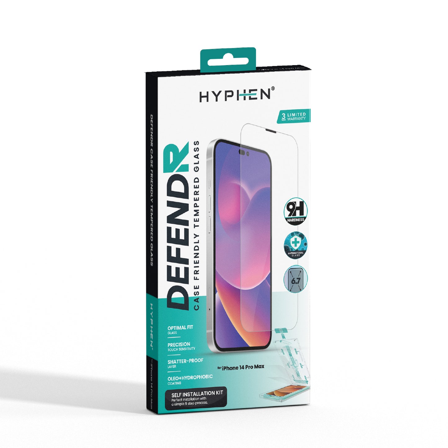 DEFENDR Case Friendly Tempered Glass with Applicator