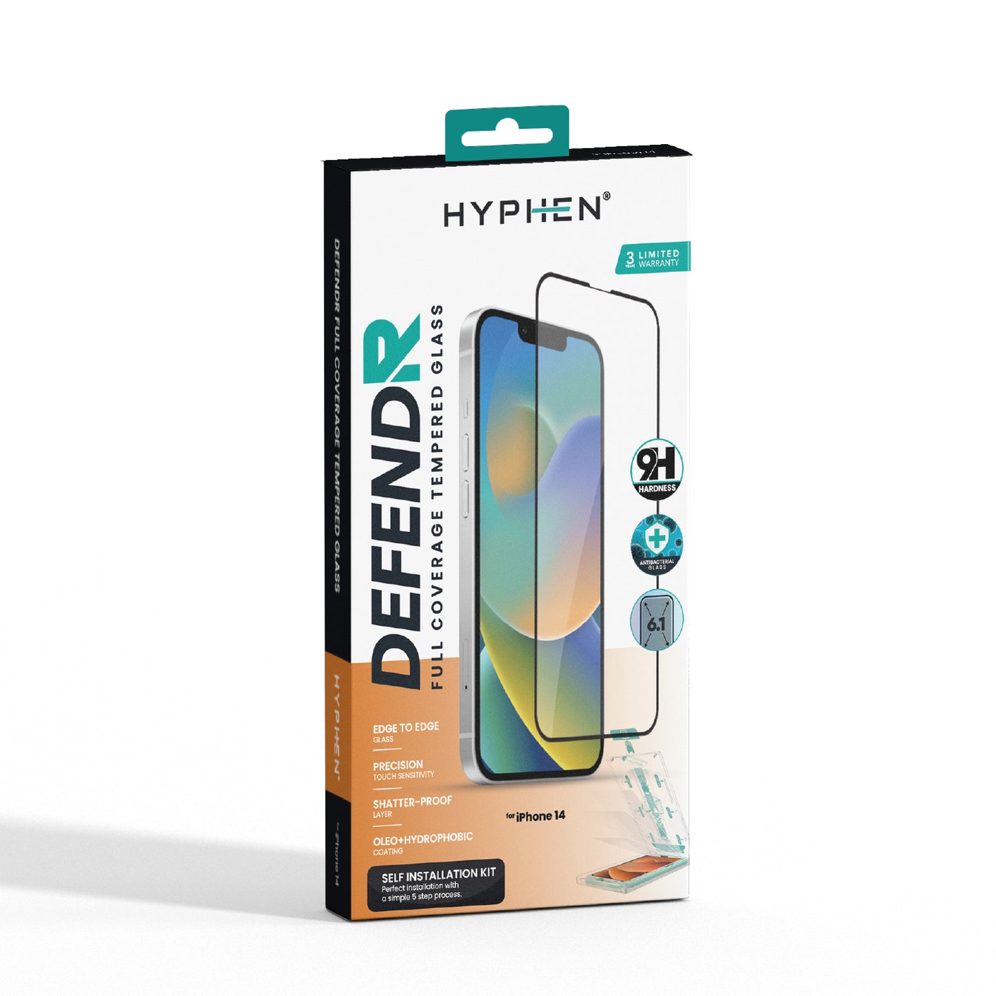 DEFENDR Full Coverage Tempered Glass with Applicator