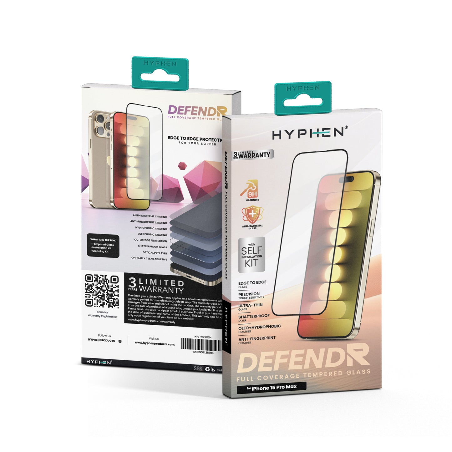 DEFENDR Full Coverage Tempered Glass with Applicator