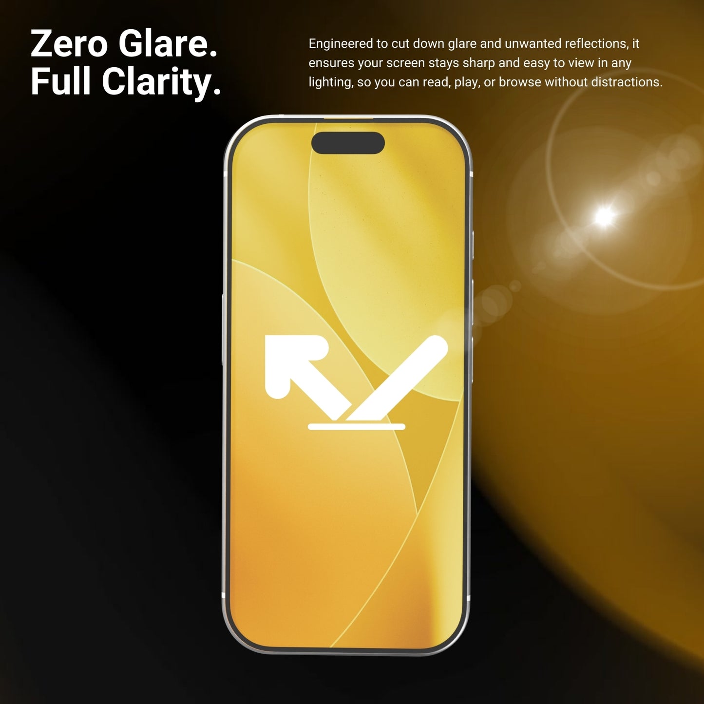 DEFENDR Matte Clear Tempered Glass with Applicator