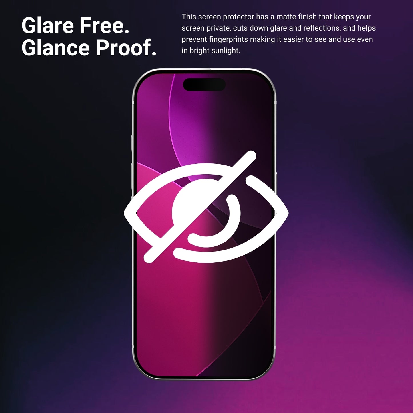 DEFENDR Matte Privacy Tempered Glass with Applicator