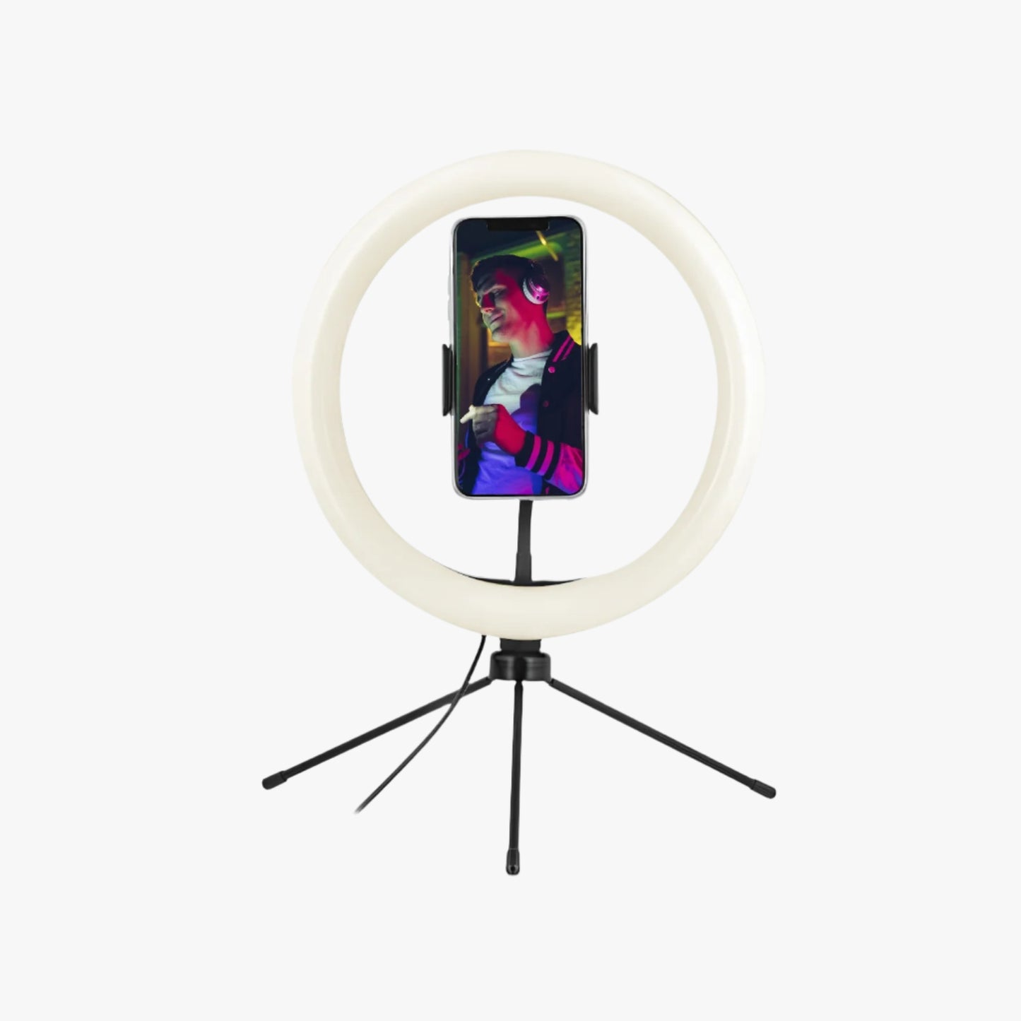 LED Ring Light with Mini Tripod and Phone Holder