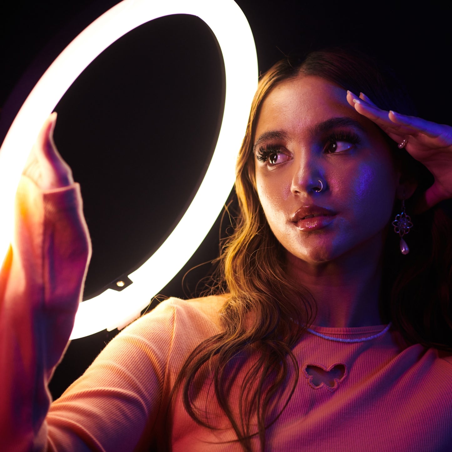 LED Ring Light with Adjustable Tripod Stand