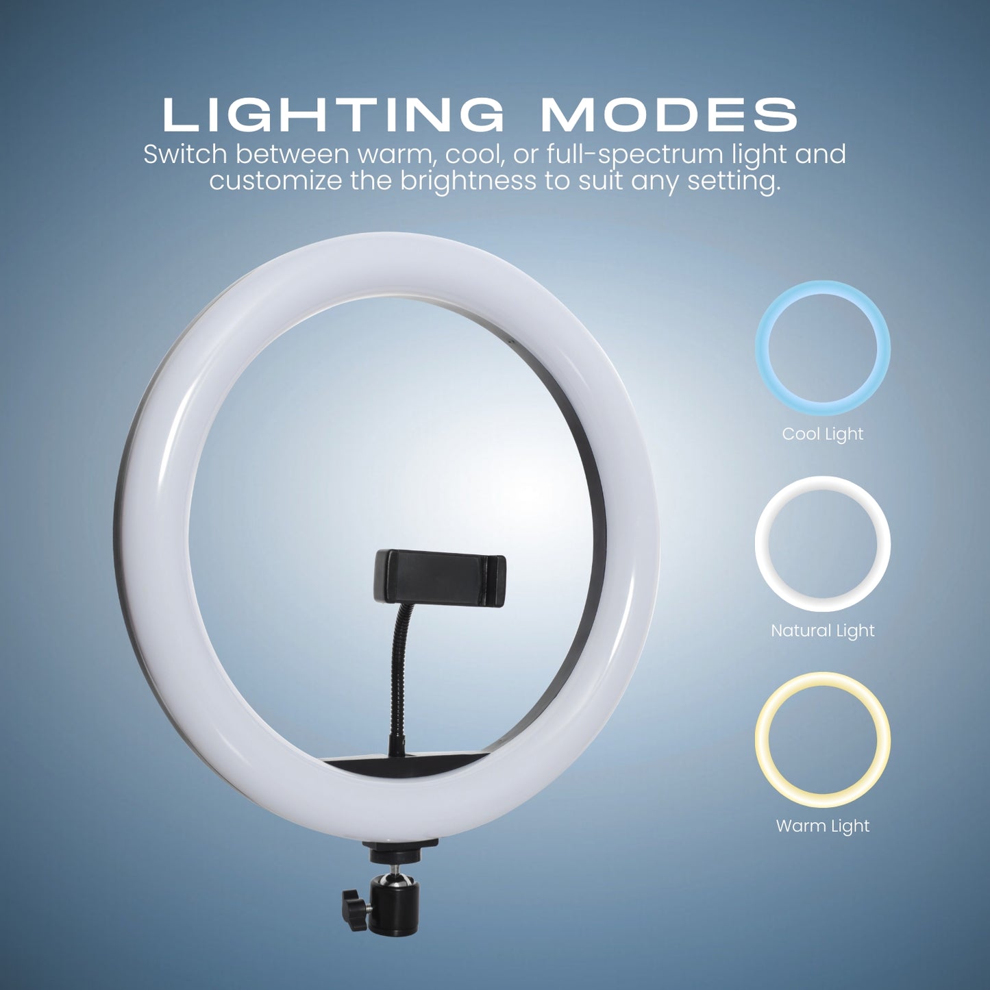 LED Ring Light with Adjustable Tripod Stand
