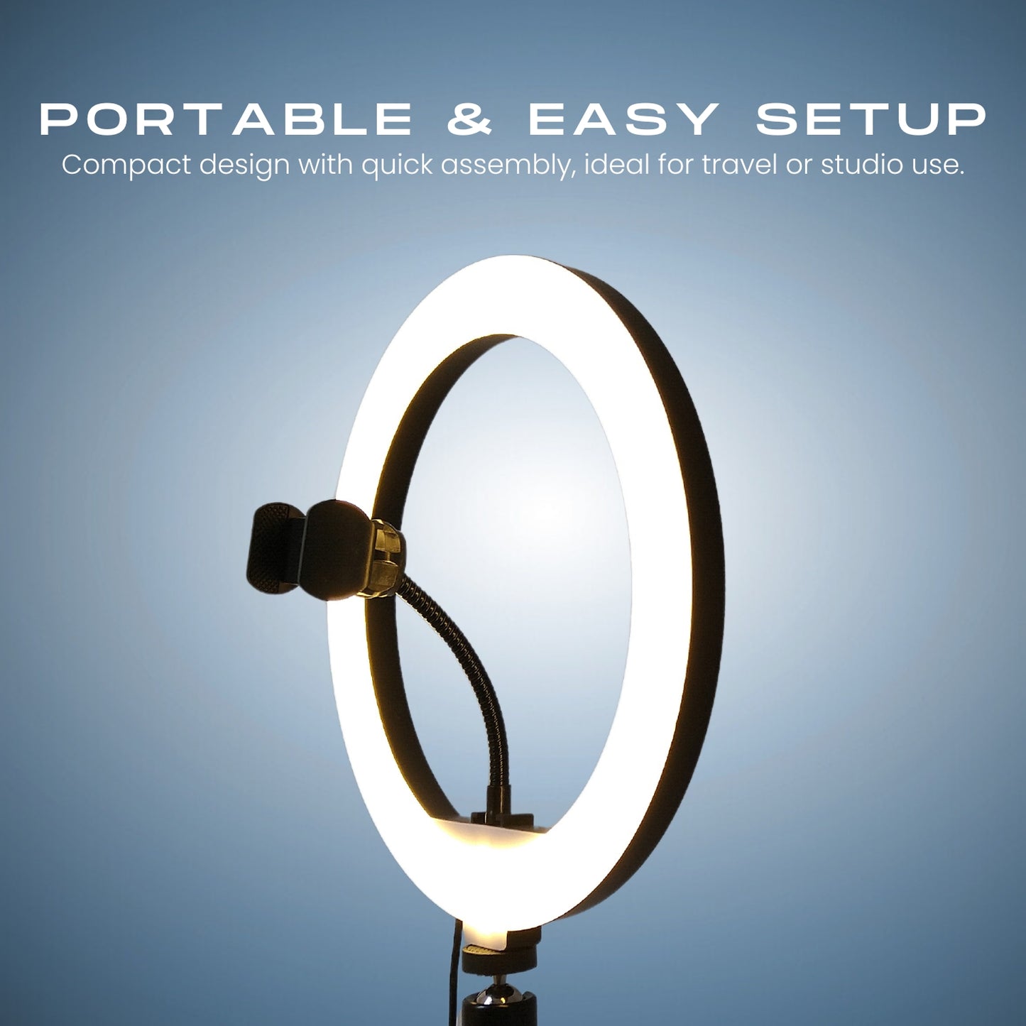 LED Ring Light with Adjustable Tripod Stand