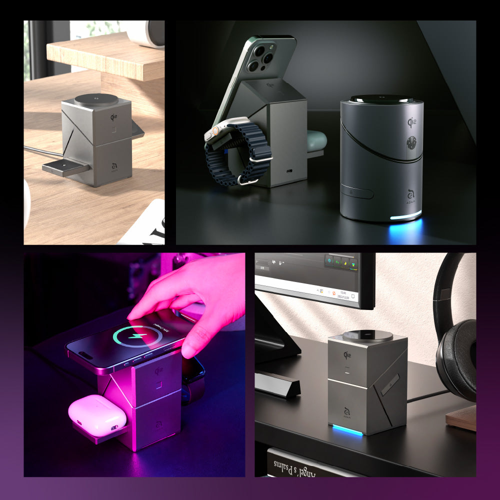 Mag Qube Qi2 3-in-1 Charging Station