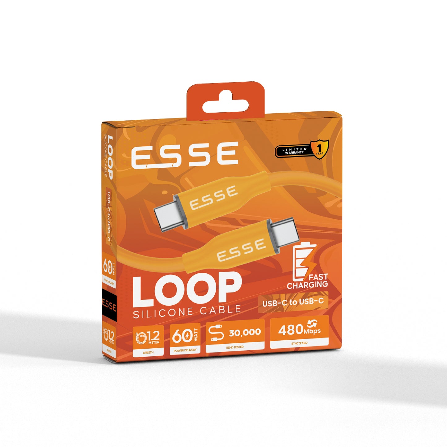 LOOP Silicone USB-C to USB-C Cable | 60W