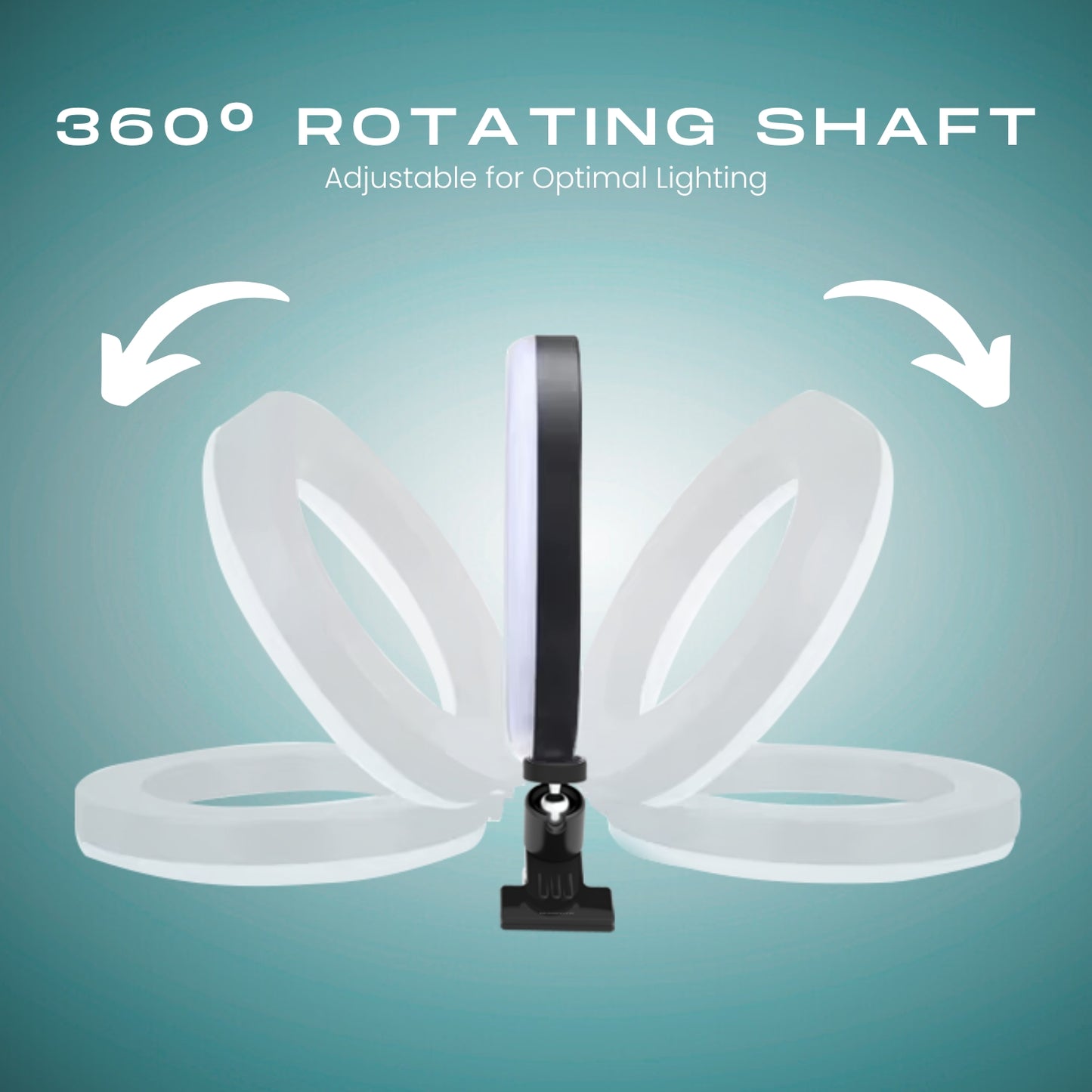 LED Ring Light with Clamp