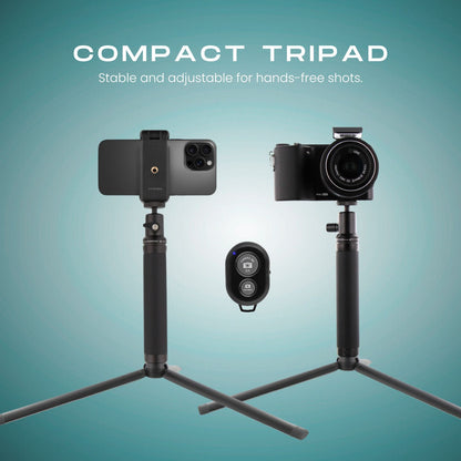 Travel Tripod Vlogging Range with Selfie Stick