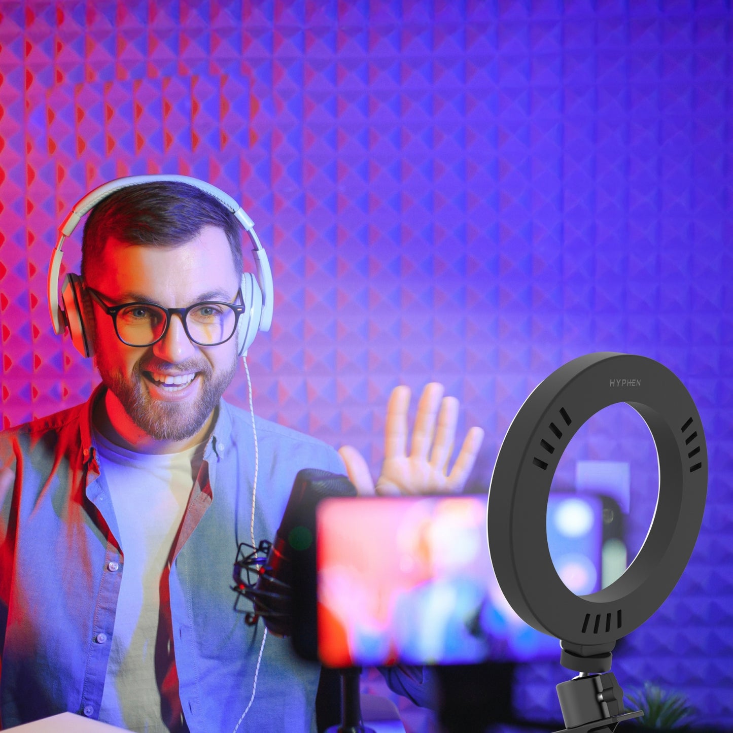 LED Ring Light with Clamp