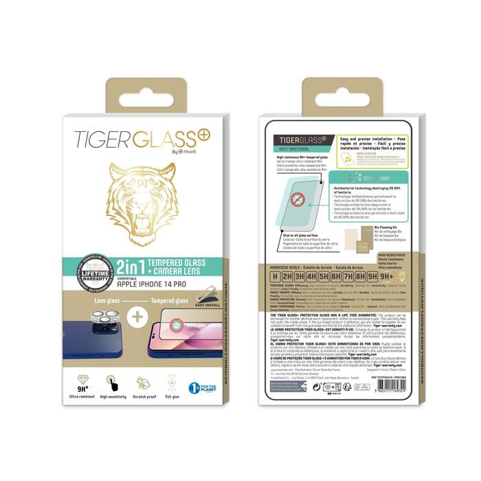 Tiger Glass Plus Pack Camera Lens Antibacterial +TPG