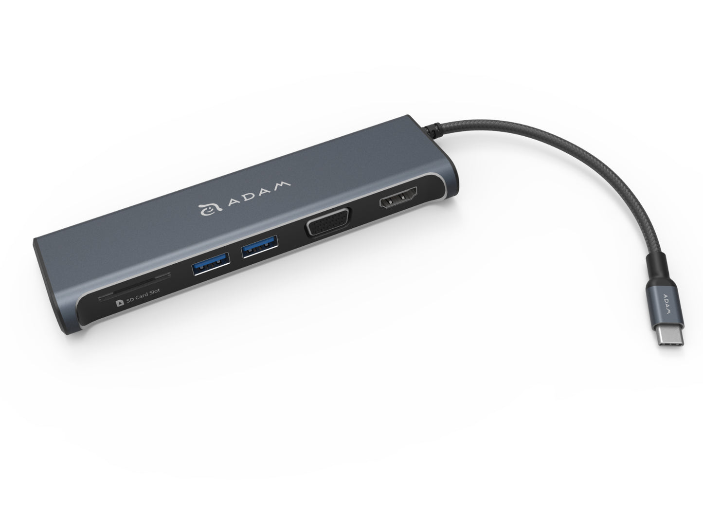 CASA A03 5 Port USB-C Hub with VGA and HDMI