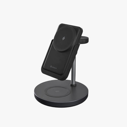 Mag 5 5000 mAh Magnetic 5-in-1 Wireless Charging Station with Travel Adapter