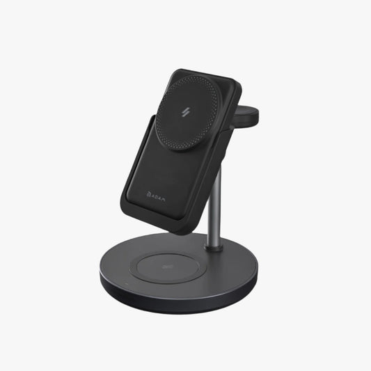 Mag 5 5000 mAh Magnetic 5-in-1 Wireless Charging Station with Travel Adapter