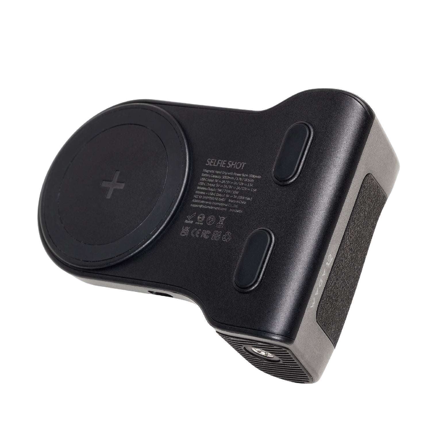 SELFIE SHOT Magnetic Hand Grip with Power Bank | 5000 mAh