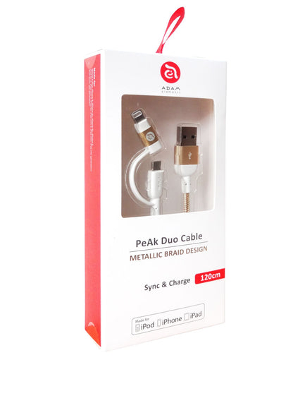 MFi USB-C to Lightning & Micro USB 2-in-1 Cable