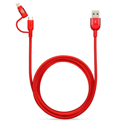 MFi USB-C to Lightning & Micro USB 2-in-1 Cable