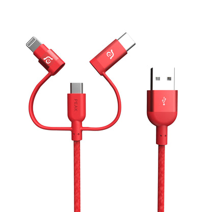 Peak II Trio MFi , Type - C & Micro USB