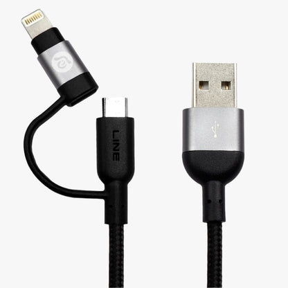 Peak II Duo USB-A to MFi Lightning & Micro USB