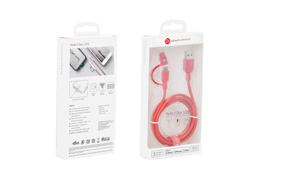 Peak II Duo USB-A to MFi Lightning & Micro USB
