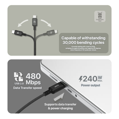 CASA P120 - USB-C to USB-C Charging Cable | 240W