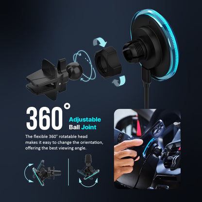 OMNIA CX1 Magnetic Wireless Charging Car Mount