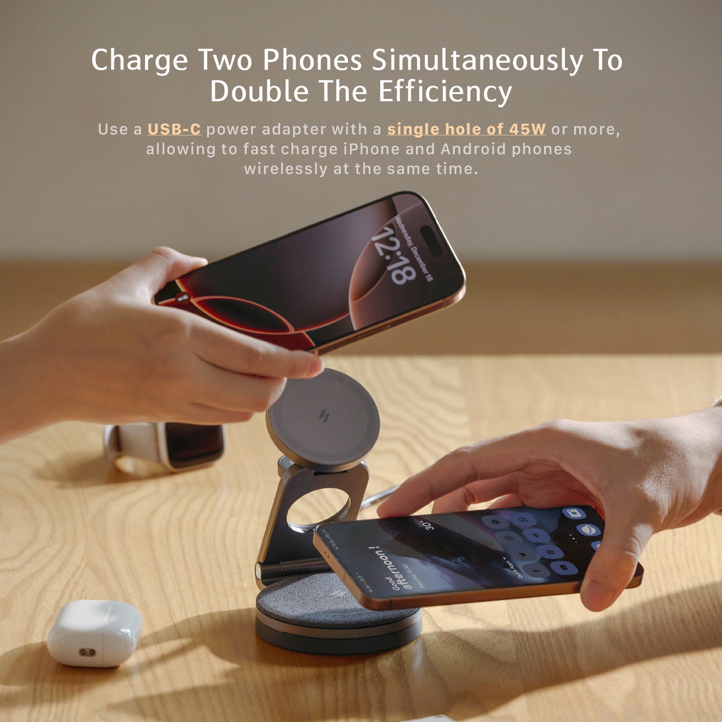 Mag 360 Qi2 3-in-1 Foldable Travel Charging Station