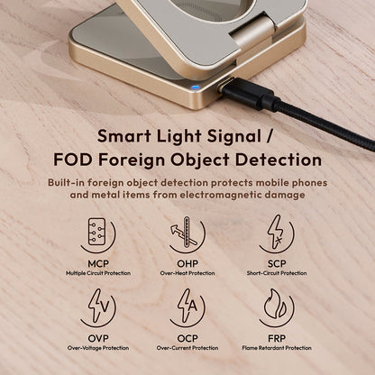 Mag 3 Pro Qi2 3-in-1 Foldable Travel Charging Station