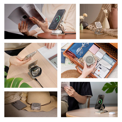 Mag 3 Pro Qi2 3-in-1 Foldable Travel Charging Station