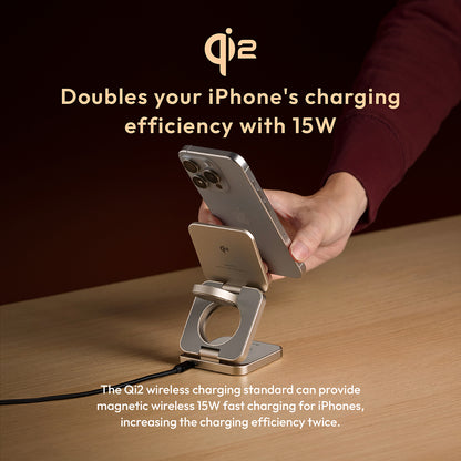 Mag 3 Pro Qi2 3-in-1 Foldable Travel Charging Station