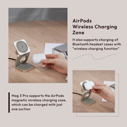 Mag 3 Pro Qi2 3-in-1 Foldable Travel Charging Station