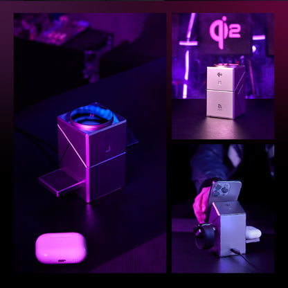 Mag Qube Qi2 3-in-1 Charging Station