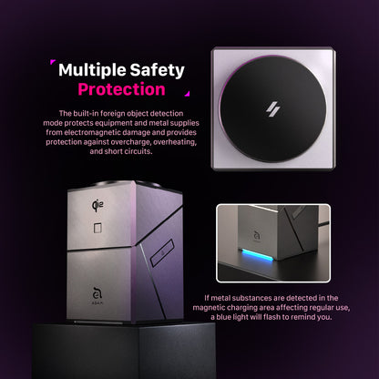 Mag Qube Qi2 3-in-1 Charging Station