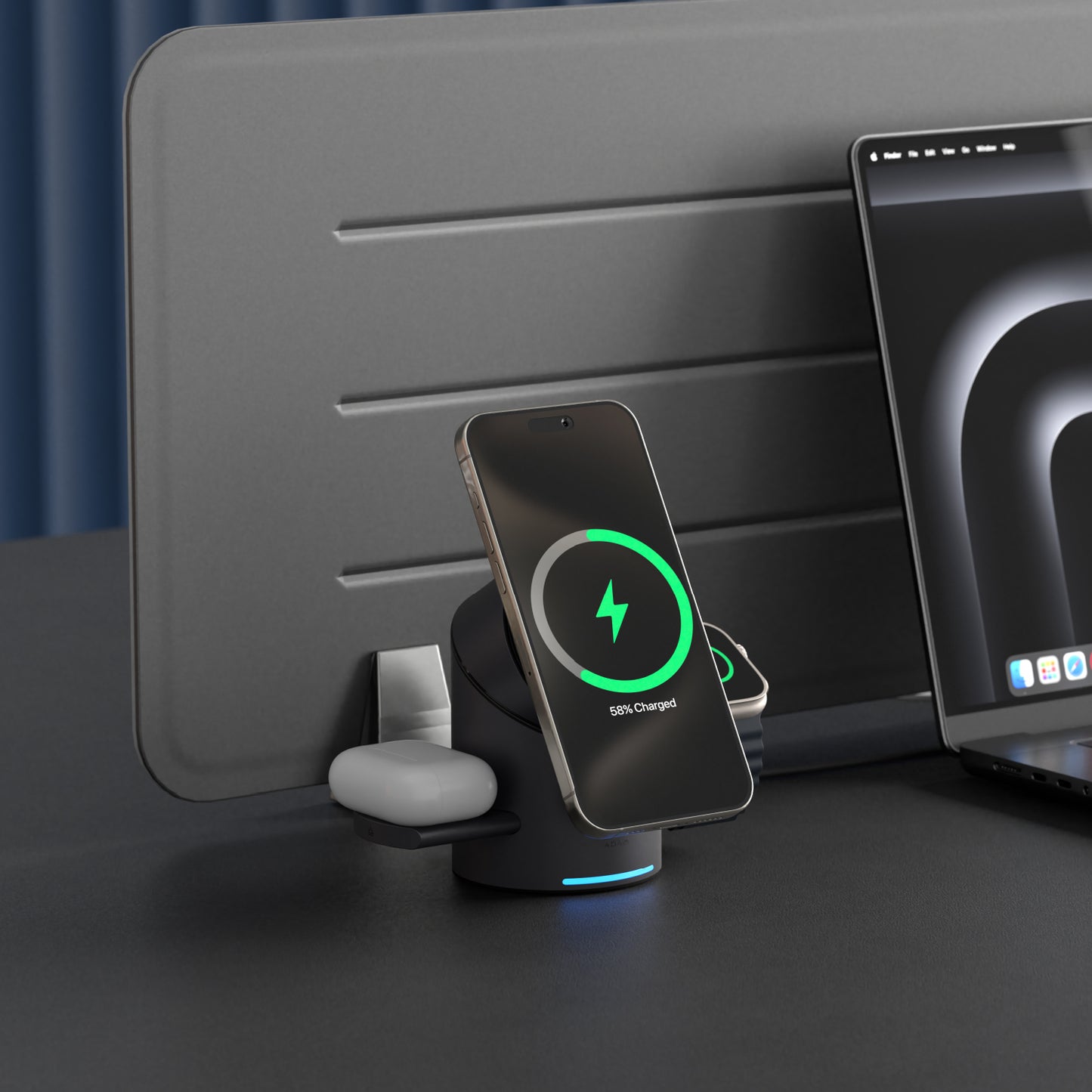 Mag Tube Qi2 3-in-1 Intelligent Charging Station