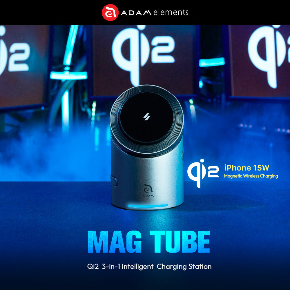 Mag Tube Qi2 3-in-1 Intelligent Charging Station