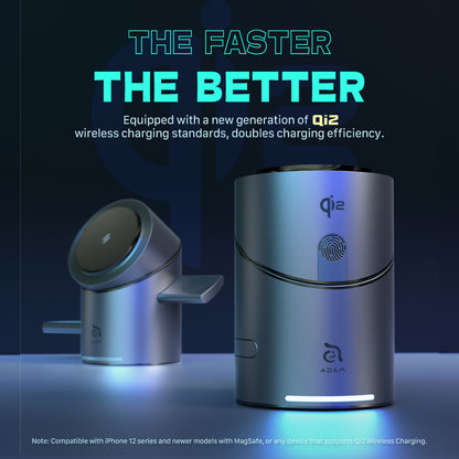Mag Tube Qi2 3-in-1 Intelligent Charging Station