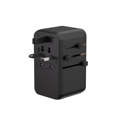 T100L Universal Travel Adapter with Built-In USB-C Cable | 100W